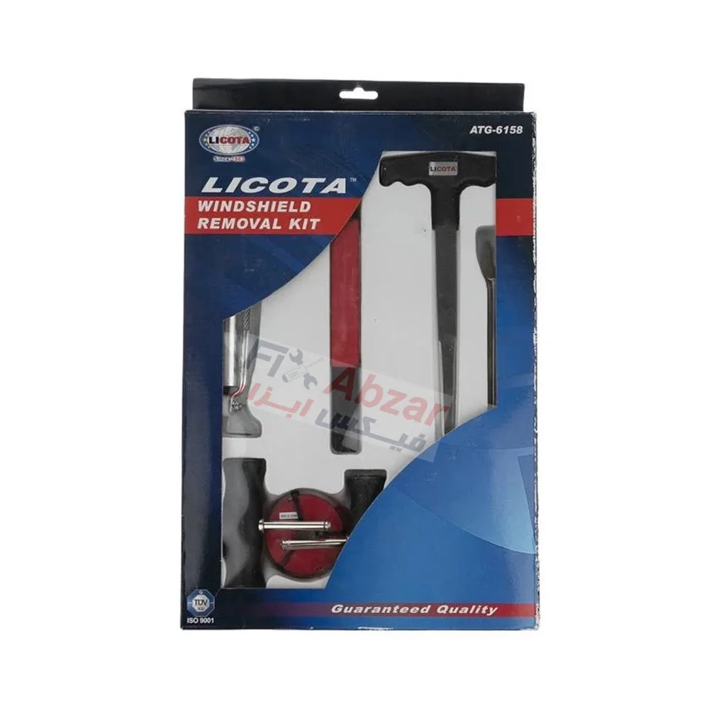 مجموعه ابزار تعویض شیشه خودرو لیکوتا مدل ATG-6158