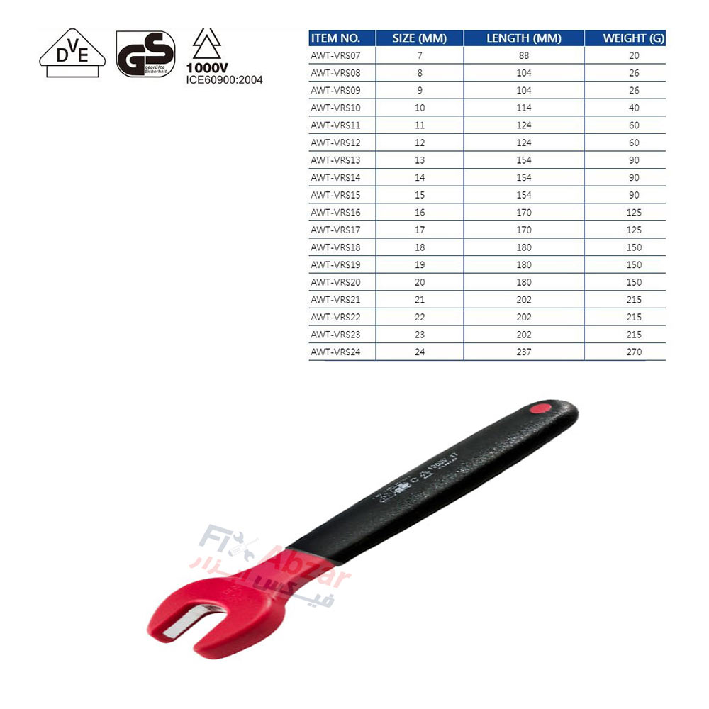 آچار سر تخت در مدل AWT-VRS20