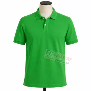 خرید تیشرت جودون سبز یقه دار دو دکمه