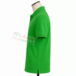 خرید تیشرت جودون سبز یقه دار دو دکمه