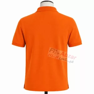 خرید تیشرت جودون نارنجی یقه دار دو دکمه